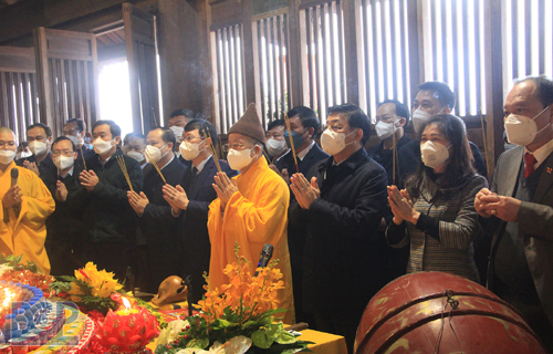 Lễ Thượng lương nhà Tổ, chùa Hạ tại Khu du lịch tâm linh - sinh thái Tây Yên Tử